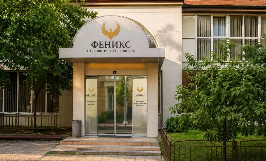 Вход в наркологическую клинику «Феникс» в Ейске